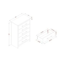 Melonnes 5 Drawer Chest Walnut - HOMES: Inside + Out 15 Melonnes 5 Drawer Chest Walnut - HOMES: Inside + Out -HOMES: Inside + Out GUEST ddc8eed4 3caa 48a4 a535 709c0be5892c