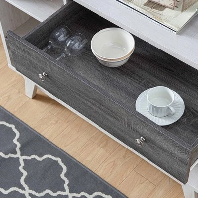 Abrama 2 Drawer Buffet White Oak/Distressed Gray - HOMES: Inside + Out 8 Abrama 2 Drawer Buffet White Oak/Distressed Gray - HOMES: Inside + Out - Image 6