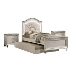 3pc Fosset Bedroom Set With 2 Nightstands Pearl White - HOMES: Inside + Out -HOMES: Inside + Out GUEST e22e2055 fa25 401d b6db 0f41b831c4cc