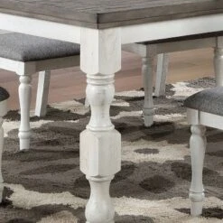 78" Cambrien Rustic Two-Tone Dining Table Antique White/Gray - HOMES: Inside + Out -HOMES: Inside + Out GUEST e30d4929 ec64 4093 a934 43b43f13b28e