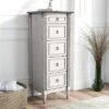 Magg 4 Drawer Jewelry Chest With Flip Up Mirror Antique White/Antique Gray Two Tone - HOMES: Inside + Out -HOMES: Inside + Out GUEST e34f4eaf e6dc 46ba a11c bdc6c3d0e786