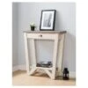 Risa Contemporary 1 Drawer Console Table Ivory /Light Oak - HOMES: Inside + Out 1 Risa Contemporary 1 Drawer Console Table Ivory /Light Oak - HOMES: Inside + Out -HOMES: Inside + Out GUEST e6378d76 ccd2 456c 92a2 fb74670d1f85