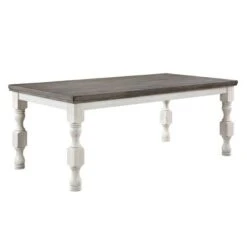 5pc Cambrien Rustic Farmhouse Dining Set Antique White/Gray - HOMES: Inside + Out -HOMES: Inside + Out GUEST e8e4b6fd 0c77 40d2 b522 a88611d541ff