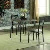 3pc Fairlands X Cross Back Dining Table Set Gray/Dark Bronze - HOMES: Inside + Out -HOMES: Inside + Out GUEST e8f0da62 2019 41b3 b564 c7765f868459