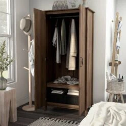 Andreasson Wardrobe Closet Distressed Walnut - HOMES: Inside + Out -HOMES: Inside + Out GUEST e9acbf75 7be1 4c2d bac9 bc14aacdf153