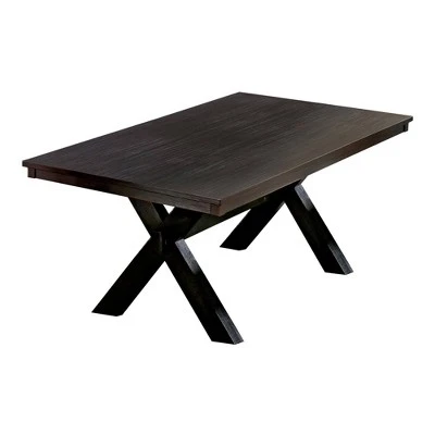 7pc Mount Rose Rustic Dining Table Set Brushed Black/Beige - HOMES: Inside + Out 7 7pc Mount Rose Rustic Dining Table Set Brushed Black/Beige - HOMES: Inside + Out - Image 5