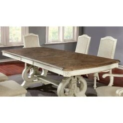 Bernerd Pedestal Base Extendable Dining Table White - HOMES: Inside + Out -HOMES: Inside + Out GUEST ed182503 6249 4109 9d49 41195019dcae