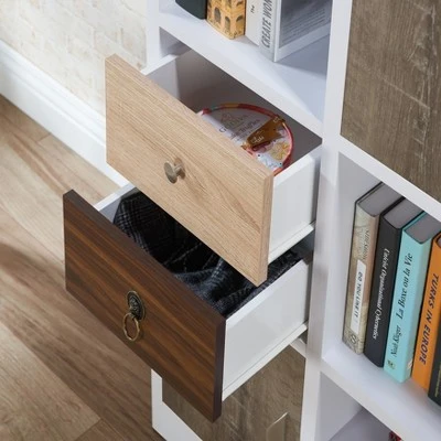 61.5" Hirsch Contemporary Bookcase White - HOMES: Inside + Out 8 61.5" Hirsch Contemporary Bookcase White - HOMES: Inside + Out - Image 6