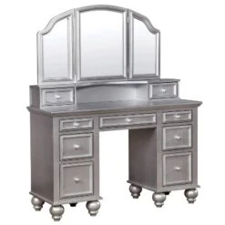 3pc Branson 9 Drawer Transitional Vanity Table Set - HOMES: Inside + Out 10 3pc Branson 9 Drawer Transitional Vanity Table Set - HOMES: Inside + Out -HOMES: Inside + Out GUEST f08b2e53 e341 47b3 91b1 e840316f90f4
