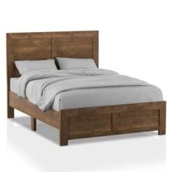 Quail Wood Grain Finish Panel Bed Rustic Light Walnut - HOMES: Inside + Out -HOMES: Inside + Out GUEST f41dc039 4d76 4c97 a065 75753e29a775