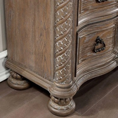 6pc Lellen Bedroom Set Beige/Rustic Natural Tone - HOMES: Inside + Out 13 6pc Lellen Bedroom Set Beige/Rustic Natural Tone - HOMES: Inside + Out - Image 11