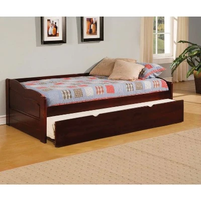 Sersa Daybed With Twin Trundle Red - HOMES: Inside + Out 3 Sersa Daybed With Twin Trundle Red - HOMES: Inside + Out