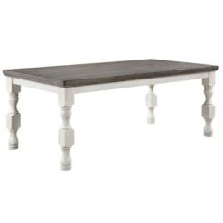 7pc Cambrien Rustic Farmhouse Dining Set Antique White/Gray - HOMES: Inside + Out -HOMES: Inside + Out GUEST f6876817 dd83 4abc bf90 553dd8cba865