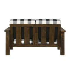 Jovie Gingham Rustic Loveseat - HOMES: Inside + Out -HOMES: Inside + Out GUEST f773bcaf 574a 4e27 96b6 3bc9f78da4e4