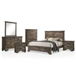 6pc Jacobia Rustic Bedroom Set Gray - HOMES: Inside + Out -HOMES: Inside + Out GUEST f823c7e0 583e 4644 806f ebc244836ede