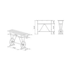 Torum Counter Height Bar Table Light Gray - HOMES: Inside + Out 9 Torum Counter Height Bar Table Light Gray - HOMES: Inside + Out -HOMES: Inside + Out GUEST f82eb3d4 5a53 40bf a999 424c7a0d06a0