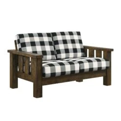 Jovie Gingham Rustic Loveseat - HOMES: Inside + Out -HOMES: Inside + Out GUEST f87e61c3 1921 4258 978a 97d7b894f3c6