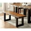 Taylor Rustic Two-Tone Bench Light Oak - HOMES: Inside + Out -HOMES: Inside + Out GUEST f9769a68 bbd1 436b 9273 b18346280ed2