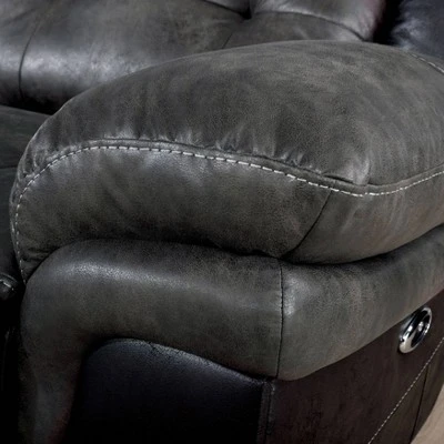 Van Wyk Power Recliner Sectional Gray/Black - HOMES: Inside + Out 5 Van Wyk Power Recliner Sectional Gray/Black - HOMES: Inside + Out - Image 3