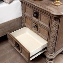 3pc Lellen Bedroom Set With 2 Nightstands Beige/Rustic Natural Tone - HOMES: Inside + Out -HOMES: Inside + Out GUEST faf6bf0d c257 4ab6 8e12 71c8902ccce1