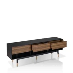 Vanore Mid-Century 3 Drawer TV Stand For TVs Up To 80" Black - HOMES: Inside + Out 15 Vanore Mid-Century 3 Drawer TV Stand For TVs Up To 80" Black - HOMES: Inside + Out -HOMES: Inside + Out GUEST fc512655 cee6 4ec8 8523 a5bee5f82e57