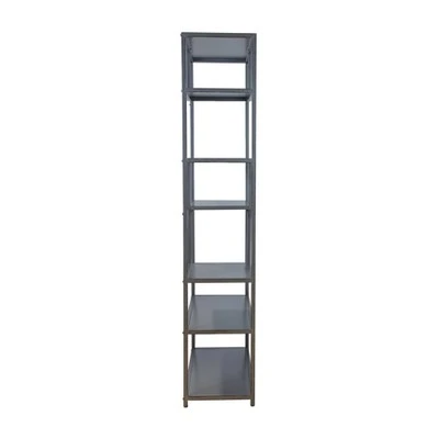 69" Dustin 6 Shelf Bookcase Dark Gray - HOMES: Inside + Out 7 69" Dustin 6 Shelf Bookcase Dark Gray - HOMES: Inside + Out - Image 5