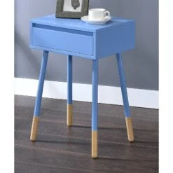 Vallejo Modern Style Side Table Blue - HOMES: Inside + Out