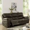 Nisbet Power Reclining Leather Sofa With USB Charger Mocha - HOMES: Inside + Out