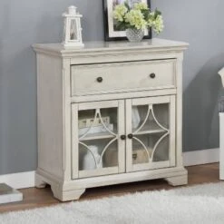 Evadra Hallway Cabinet Antique White - HOMES: Inside + Out